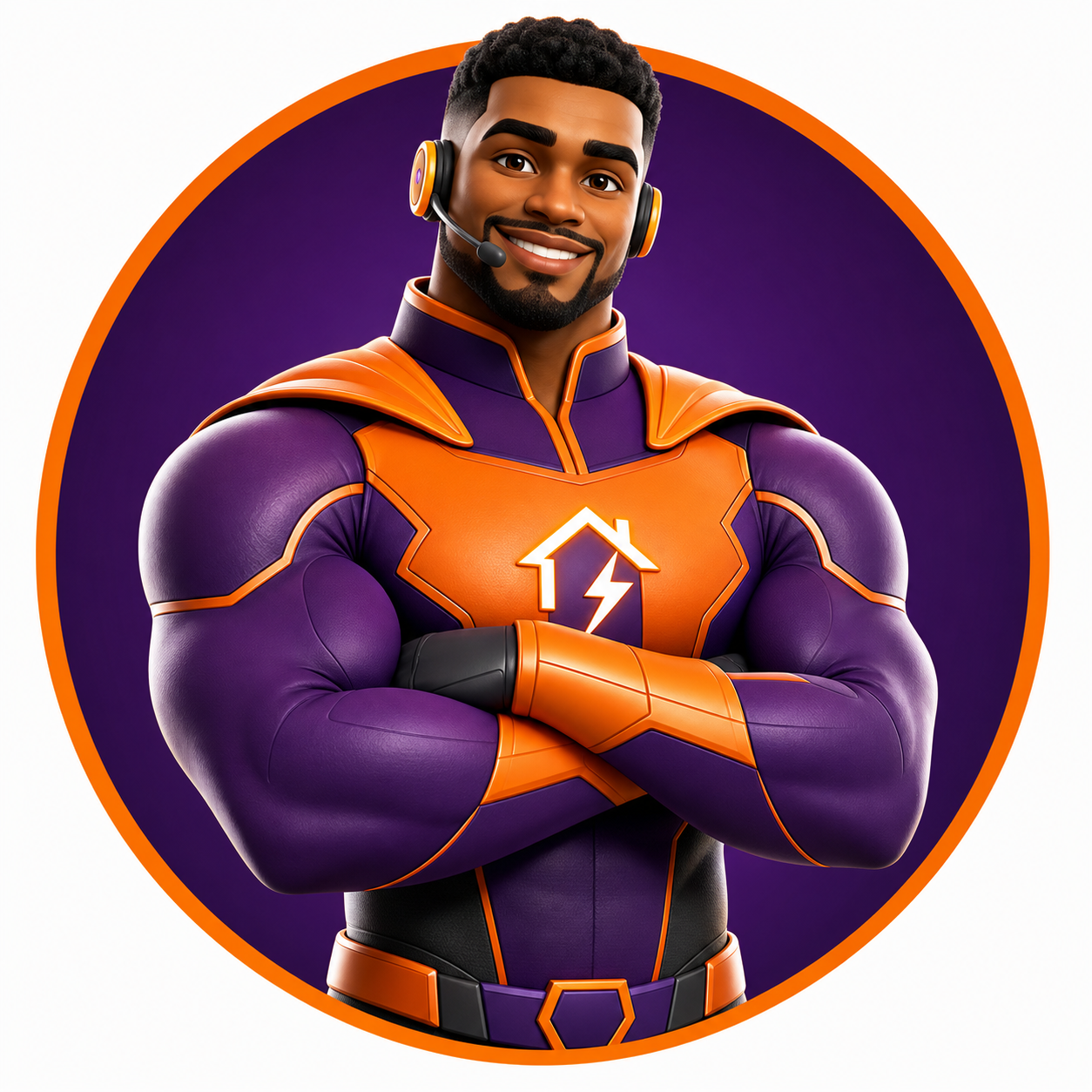 QuickMann AI support mascot